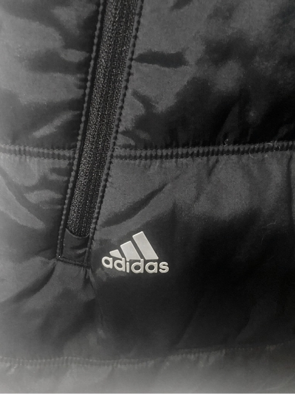 adidas Women's Black Quilted Insulated Vest - Picture 2 of 3